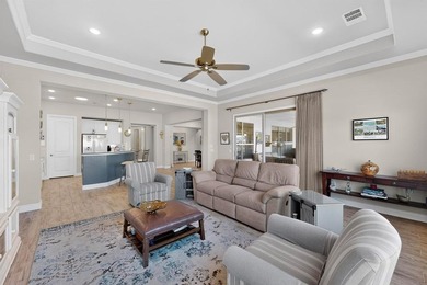 Welcome to this beautiful Fresco model home with a golf cart on Wildhorse Golf Club of Robson Ranch in Texas - for sale on GolfHomes.com, golf home, golf lot