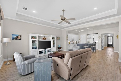 Welcome to this beautiful Fresco model home with a golf cart on Wildhorse Golf Club of Robson Ranch in Texas - for sale on GolfHomes.com, golf home, golf lot