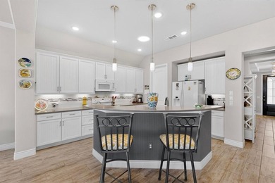 Welcome to this beautiful Fresco model home with a golf cart on Wildhorse Golf Club of Robson Ranch in Texas - for sale on GolfHomes.com, golf home, golf lot