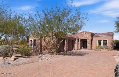 Exquisite Custom Soft-Contemporary Estate with sweeping Mountain on Estrella Mountain Ranch Golf Course in Arizona - for sale on GolfHomes.com, golf home, golf lot