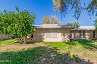 Charming 2-bedroom Gemini home in the vibrant 55+ community of on Sun City Lakes West and East in Arizona - for sale on GolfHomes.com, golf home, golf lot