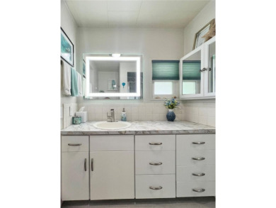 This beautifully renovated 2-bedroom, 2-bath home in the PET on Fairway Village Golf Course in Florida - for sale on GolfHomes.com, golf home, golf lot