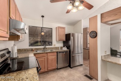 Don't miss your chance to own well maintained manufactured home on Sun Lakes Country Club in Arizona - for sale on GolfHomes.com, golf home, golf lot