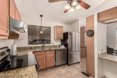 Don't miss your chance to own well maintained manufactured home on Sun Lakes Country Club in Arizona - for sale on GolfHomes.com, golf home, golf lot