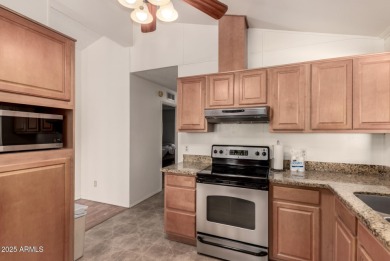 Don't miss your chance to own well maintained manufactured home on Sun Lakes Country Club in Arizona - for sale on GolfHomes.com, golf home, golf lot