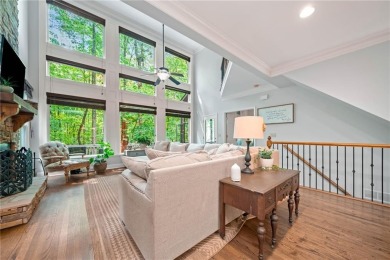 Nestled in a serene natural setting, this breathtaking 3-story on Big Canoe Golf Club - Cherokee in Georgia - for sale on GolfHomes.com, golf home, golf lot