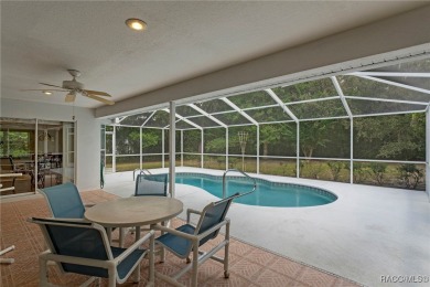 Discover this inviting 3-bedroom, 2-bath pool home nestled in on Sugarmill Woods Golf and Country Club in Florida - for sale on GolfHomes.com, golf home, golf lot