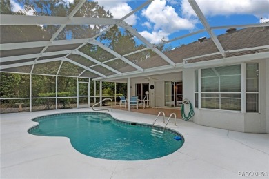 Discover this inviting 3-bedroom, 2-bath pool home nestled in on Sugarmill Woods Golf and Country Club in Florida - for sale on GolfHomes.com, golf home, golf lot