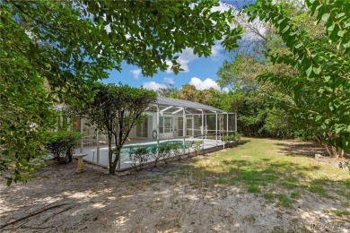 Discover this inviting 3-bedroom, 2-bath pool home nestled in on Sugarmill Woods Golf and Country Club in Florida - for sale on GolfHomes.com, golf home, golf lot