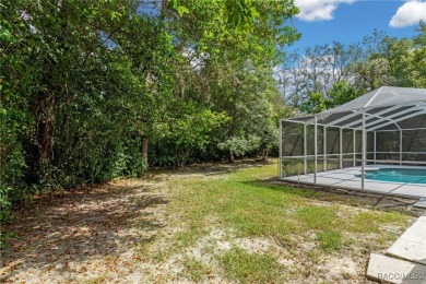Discover this inviting 3-bedroom, 2-bath pool home nestled in on Sugarmill Woods Golf and Country Club in Florida - for sale on GolfHomes.com, golf home, golf lot