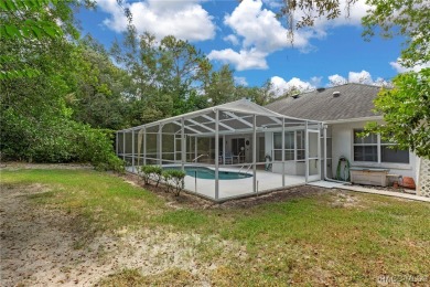 Discover this inviting 3-bedroom, 2-bath pool home nestled in on Sugarmill Woods Golf and Country Club in Florida - for sale on GolfHomes.com, golf home, golf lot