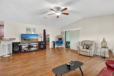 Enjoy gorgeous lake views from this gently lived-in home in a on Spanish Lakes Fairways in Florida - for sale on GolfHomes.com, golf home, golf lot