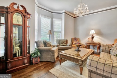 Stunning Golf Course Home on the 17th Tee!  This elegant 4-sides on Canongate On White Oak Golf Course in Georgia - for sale on GolfHomes.com, golf home, golf lot