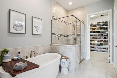 Experience luxury lakeside living in this beautiful home on The Golf Club at Resort Eagle Mountain Lake in Texas - for sale on GolfHomes.com, golf home, golf lot