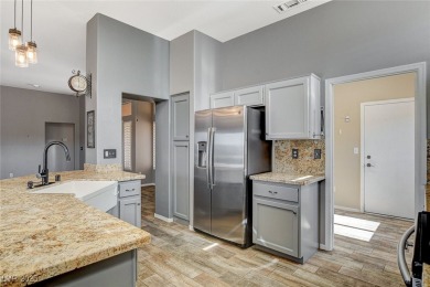 Hard-to-find gem! This 2 Bedroom + DEN, 2 Bath, 2 CAR on Highland Falls Golf Club in Nevada - for sale on GolfHomes.com, golf home, golf lot