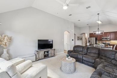 This beautiful single-story home in Hidden Cove is located just on Frisco Lakes Golf Course in Texas - for sale on GolfHomes.com, golf home, golf lot