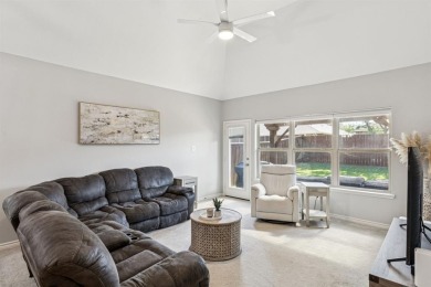 This beautiful single-story home in Hidden Cove is located just on Frisco Lakes Golf Course in Texas - for sale on GolfHomes.com, golf home, golf lot