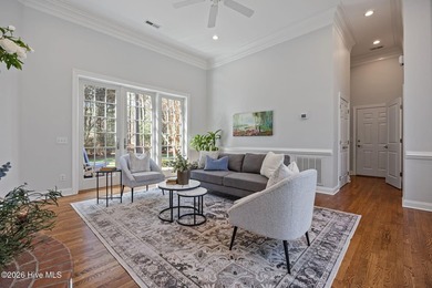 This gorgeous golf front home sits on two lots in a peaceful on Pinewild Country Club of Pinehurst in North Carolina - for sale on GolfHomes.com, golf home, golf lot