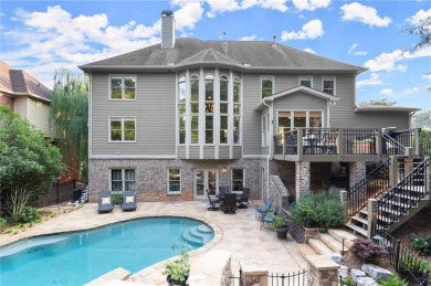 Exquisite Executive Brick Home with Backyard Oasis in Apalachee on Trophy Club of Apalachee in Georgia - for sale on GolfHomes.com, golf home, golf lot