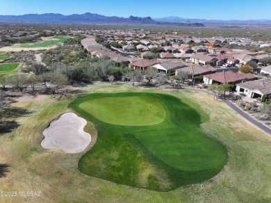 Popular Portland model home on the Fourth Hole of the Highlands on Heritage Highlands At Dove Mountain in Arizona - for sale on GolfHomes.com, golf home, golf lot