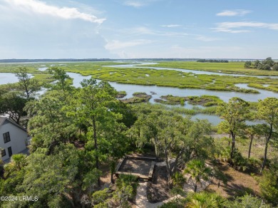 Don't miss this stunning custom-built waterfront home on Cedar on Moss Creek Golf Club in South Carolina - for sale on GolfHomes.com, golf home, golf lot