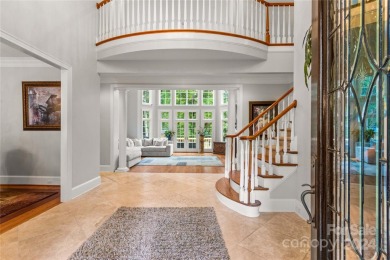 Stately all brick home w/breathtaking golf course views on Trump National Golf Club Charlotte in North Carolina - for sale on GolfHomes.com, golf home, golf lot