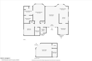 This beautifully updated Monterrey plan with Casita is truly on Sun Village Golf Course in Arizona - for sale on GolfHomes.com, golf home, golf lot