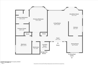 This beautifully updated Monterrey plan with Casita is truly on Sun Village Golf Course in Arizona - for sale on GolfHomes.com, golf home, golf lot