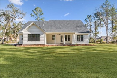 This thoughtfully designed home offers the ease of one-level on Oak Grove Island Golf and Country Club in Georgia - for sale on GolfHomes.com, golf home, golf lot