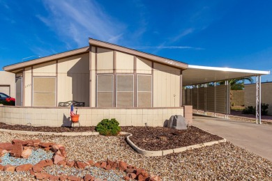 Own a manufactured home in Apache Wells! This charming property on Apache Wells Country Club in Arizona - for sale on GolfHomes.com, golf home, golf lot