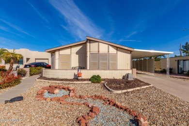 Own a manufactured home in Apache Wells! This charming property on Apache Wells Country Club in Arizona - for sale on GolfHomes.com, golf home, golf lot