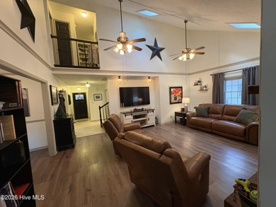 Welcome to this beautifully updated home offering a spectacular on Scotch Meadows Country Club in North Carolina - for sale on GolfHomes.com, golf home, golf lot