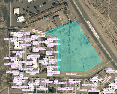 Highway 47 frontage of 420 ft zoned C2 in the City of Rio on Tierra Del Sol Golf Course in New Mexico - for sale on GolfHomes.com, golf home, golf lot