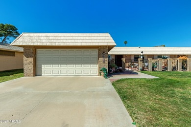 Beautifully upd Golf Course home! New garage door & flagstone on Sun City Lakes West and East in Arizona - for sale on GolfHomes.com, golf home, golf lot