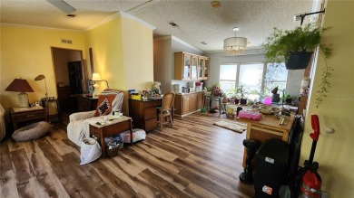 TWO BEDROOM, 1 1/2 BATHROOM MOBILE HOME IN ACTIVE 55+ COMMUNITY on River Run Golf Links in Florida - for sale on GolfHomes.com, golf home, golf lot