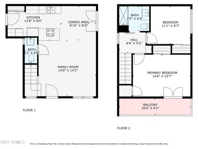 QUIET, SECLUDED, REMODELED TOWNHOME WITH 2 BEDROOMS AND 1.5 BATH on Arizona Grand Resort Golf Course in Arizona - for sale on GolfHomes.com, golf home, golf lot