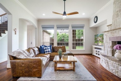 Situated on a beautifully elevated lot with mature trees and on The Golf Club At Twin Creeks in Texas - for sale on GolfHomes.com, golf home, golf lot