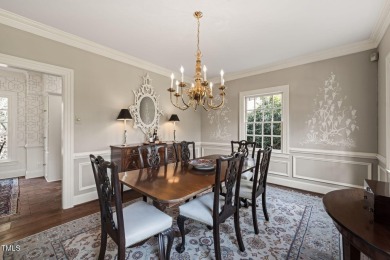 You will love this beautiful traditional home, perfectly perched on Hope Valley Country Club in North Carolina - for sale on GolfHomes.com, golf home, golf lot
