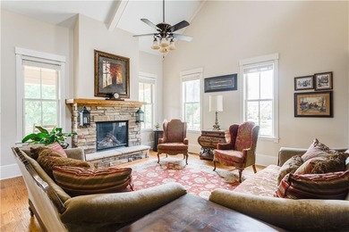 Welcome HOME to this elevated 6 bedroom, 4.5 bathroom chalet in on Coweta Club in Georgia - for sale on GolfHomes.com, golf home, golf lot