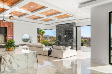 Breathtaking desert modern in guard-gated Seven Hills on Rio Secco Golf Club in Nevada - for sale on GolfHomes.com, golf home, golf lot