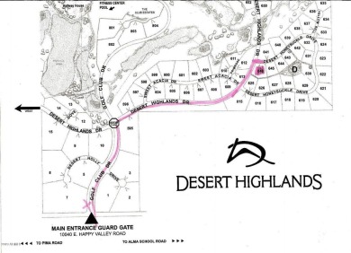 The only lot in Desert Highlands on the market currently! on Desert Highlands Golf Club in Arizona - for sale on GolfHomes.com, golf home, golf lot