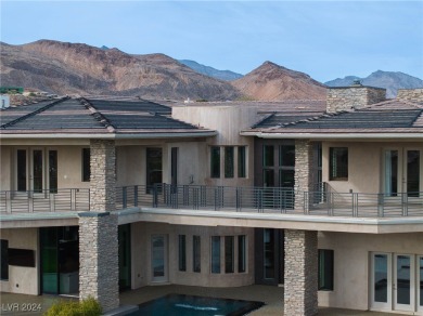 This 8,905 sq ft custom modern masterpiece in The Ridges offers on Bears Best Las Vegas Golf Club in Nevada - for sale on GolfHomes.com, golf home, golf lot