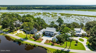 Stunning waterfront location and exquisite features, this home on Oldfield Golf Club in South Carolina - for sale on GolfHomes.com, golf home, golf lot