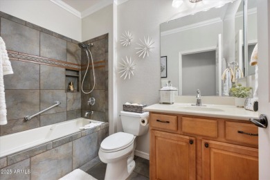 This gated 55+ community is nestled within the mountains and on The Golf Club At Johnson Ranch in Arizona - for sale on GolfHomes.com, golf home, golf lot