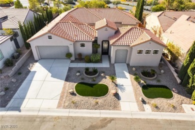 Discover luxury living in Sun City Anthem with stunning mountain on Revere Golf Club in Nevada - for sale on GolfHomes.com, golf home, golf lot