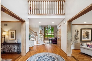 This EXQUISITE all-brick home is nestled on Signature Hole #3 of on Royal Fox Country Club in Illinois - for sale on GolfHomes.com, golf home, golf lot