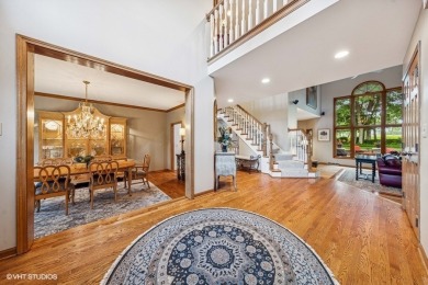 This EXQUISITE all-brick home is nestled on Signature Hole #3 of on Royal Fox Country Club in Illinois - for sale on GolfHomes.com, golf home, golf lot
