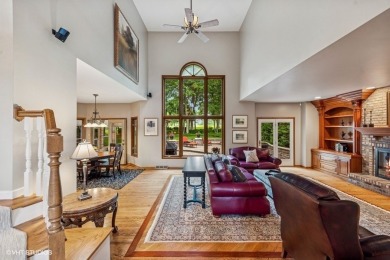 This EXQUISITE all-brick home is nestled on Signature Hole #3 of on Royal Fox Country Club in Illinois - for sale on GolfHomes.com, golf home, golf lot