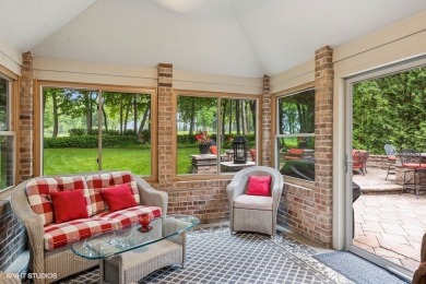This EXQUISITE all-brick home is nestled on Signature Hole #3 of on Royal Fox Country Club in Illinois - for sale on GolfHomes.com, golf home, golf lot