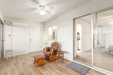 Enjoy comfortable and low-maintenance living in this delightful on Sun City Lakes West and East in Arizona - for sale on GolfHomes.com, golf home, golf lot